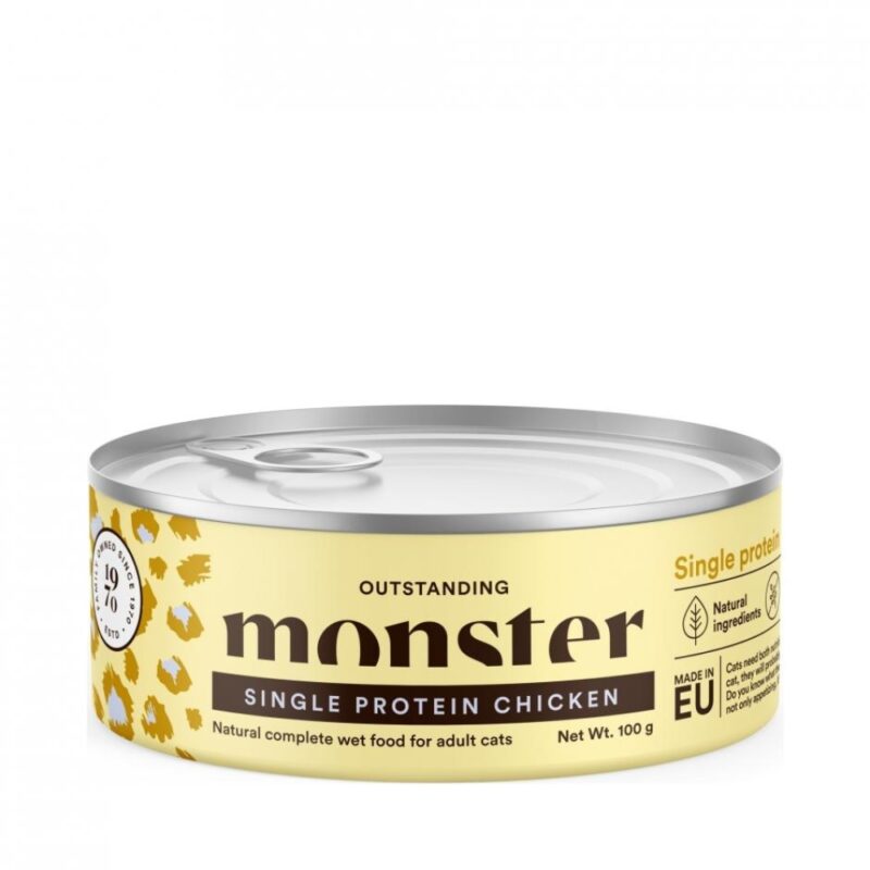 Monster Cat Adult Single Chicken can 100g