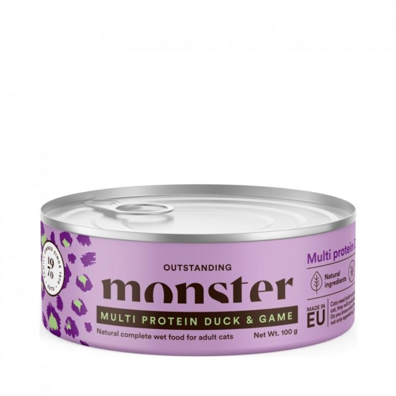 Monster Cat Adult Multiprotein Duck/Game can 100g
