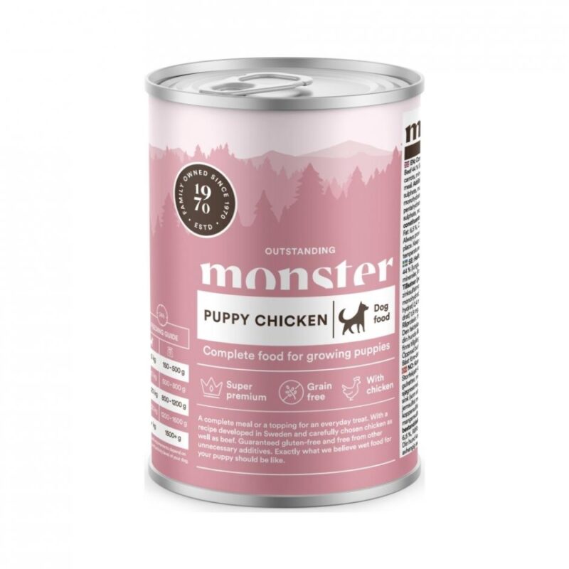 Monster Puppy Chicken can 400g