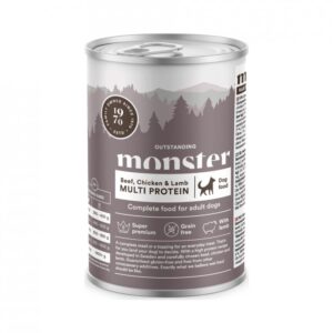 Monster adult dog Multi protein beef/chicken/lamb can