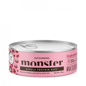 Monster Cat Adult single beef can