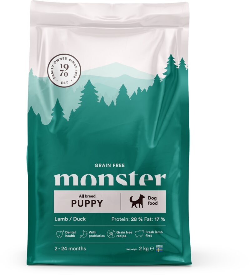 Monster Grain Free Puppy All Breed Lamb/Duck