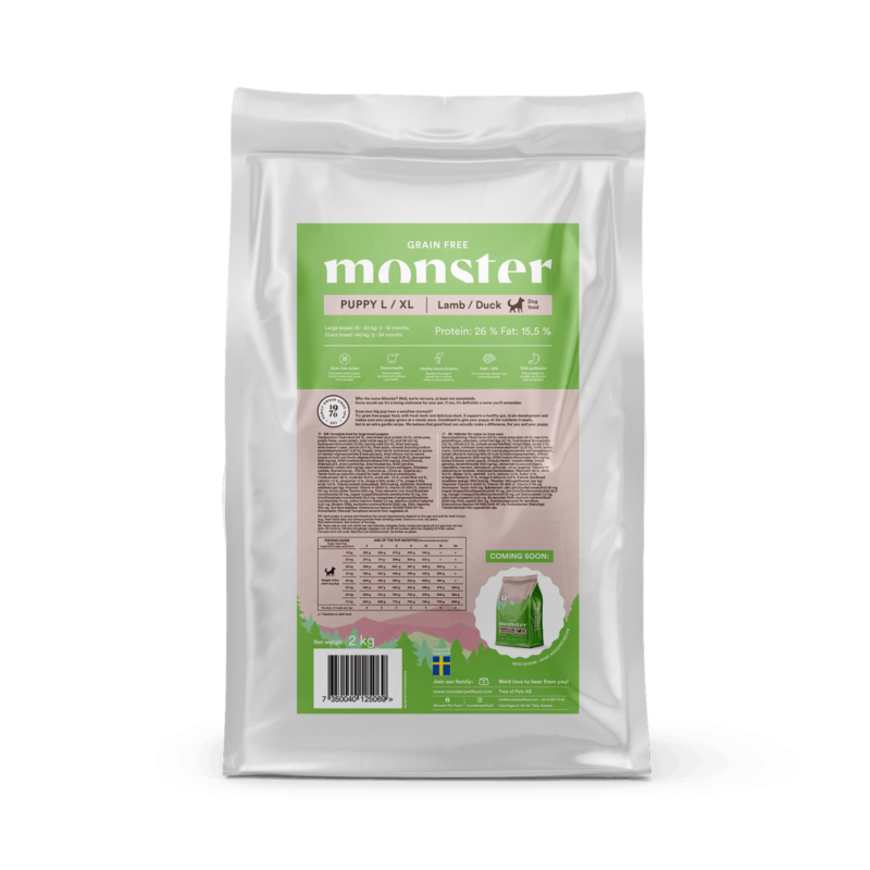 Monster Grain Free Puppy L/XL Lamb