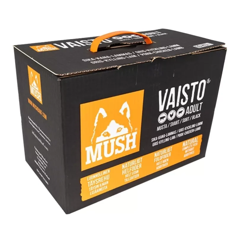 MUSH Svart Gris-kylling-lam-måltid 10kg