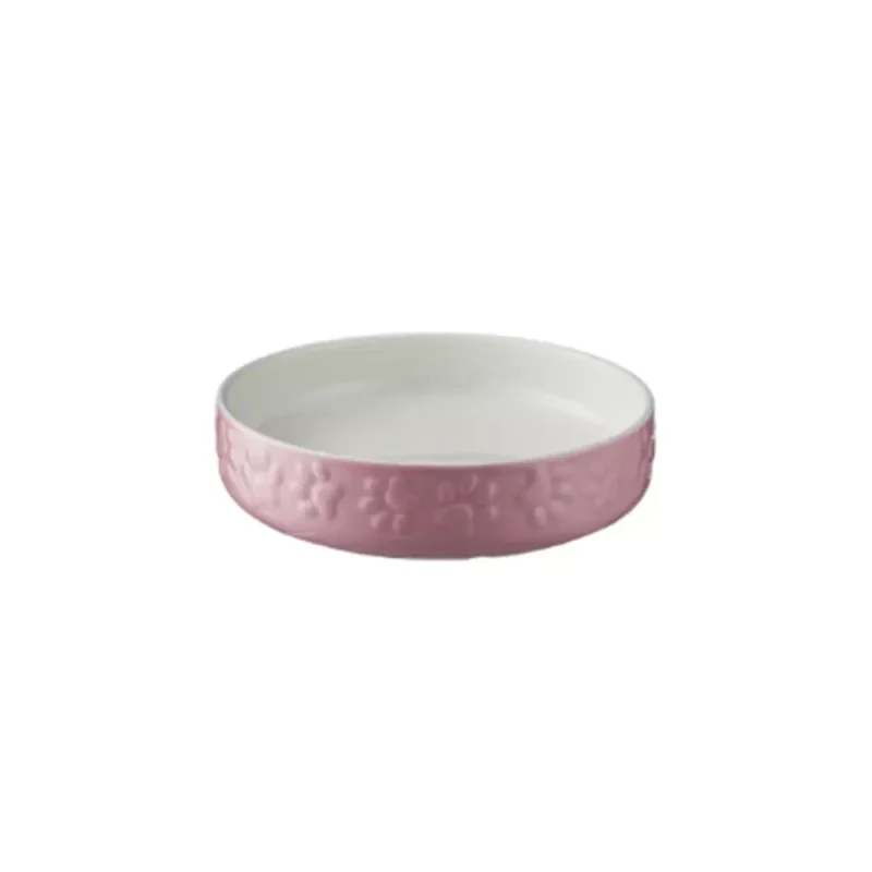 Katteskål - Keramikk Rosa