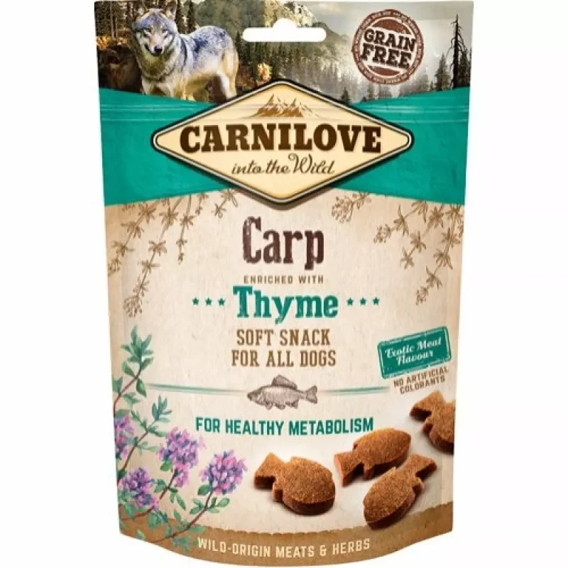 Carnilove soft snack Karpe og Timian 200g