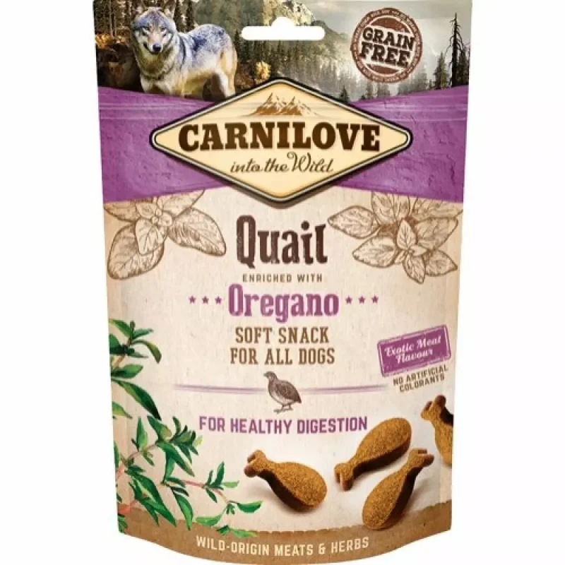 Carnilove soft snack Vagtel og Oregano 200g