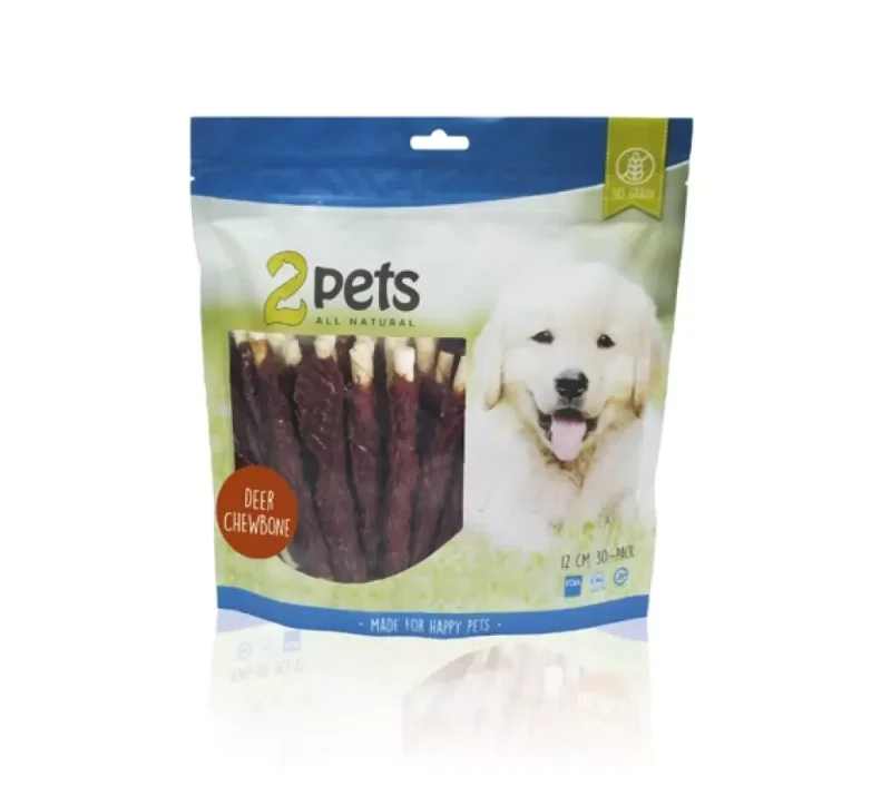 2pets tyggepinner med hjort 12cm 30pk