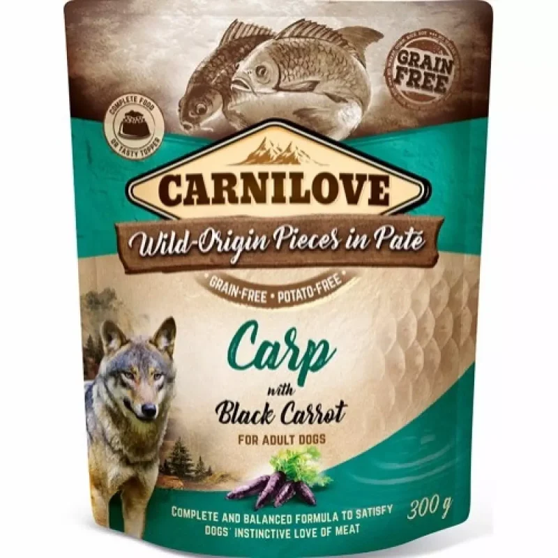 Carnilove pouch pate Carp with black carrot