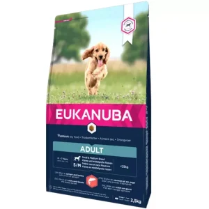 Eukanuba Adult Small/Medium Breed Laks & Bygg