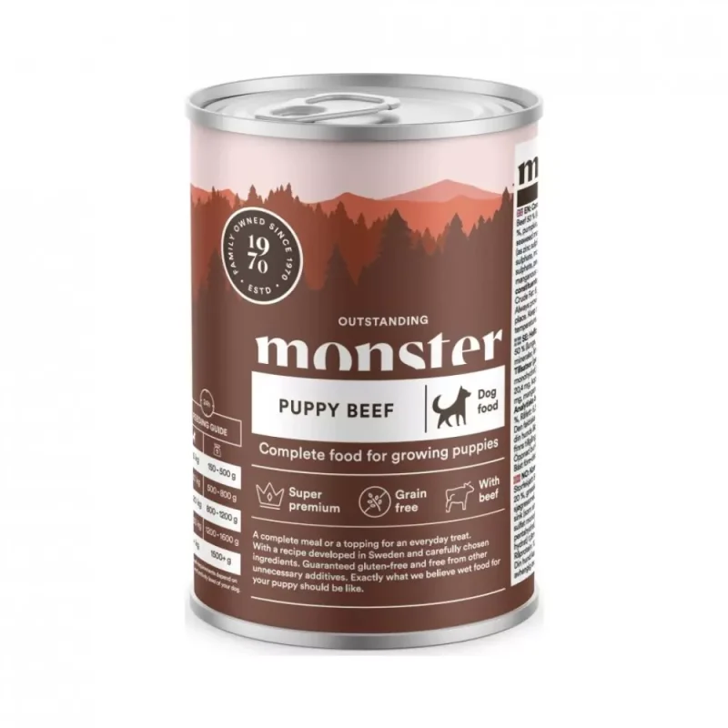 Monster Dog Puppy Beef Boks 400 g