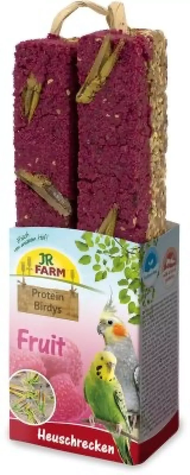 JR Protein Birdys Frukt og Gresshoppe godbitstang
