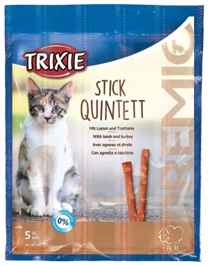 Premio Quintett-sticks til katt med lam/kalkun
