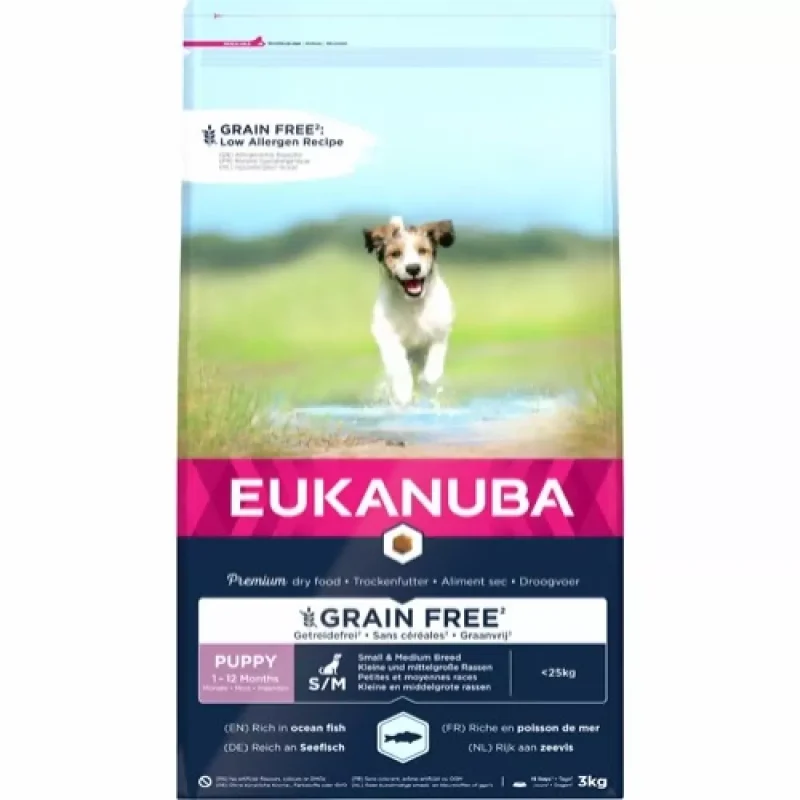 Eukanuba Puppy Small/medium breed Grain Free Ocean Fish