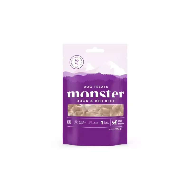 Monster BakedTreats All Breed Duck/ Beet 100 g