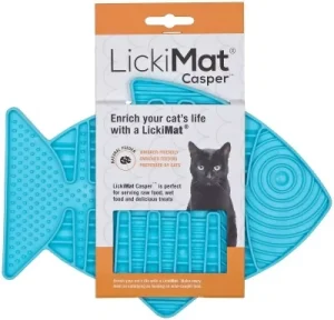 Lickimat til katt lyseblå