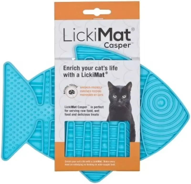 Lickimat til katt lyseblå