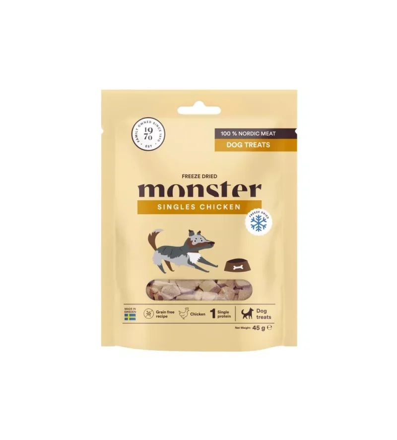 Monster Dog Treats Freeze dried Chicken 45 g