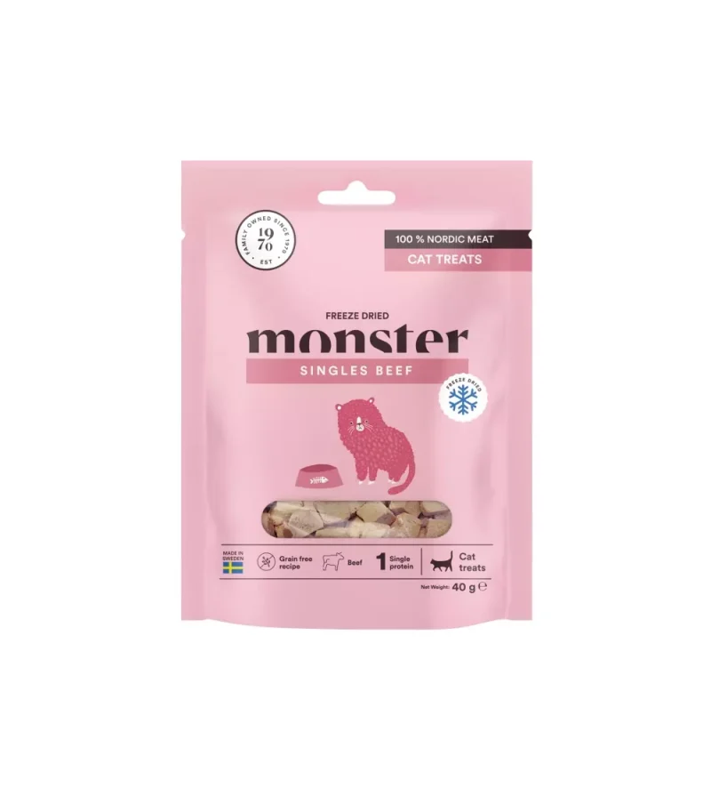 Monster Cat Treats Freeze dried Beef 40 g