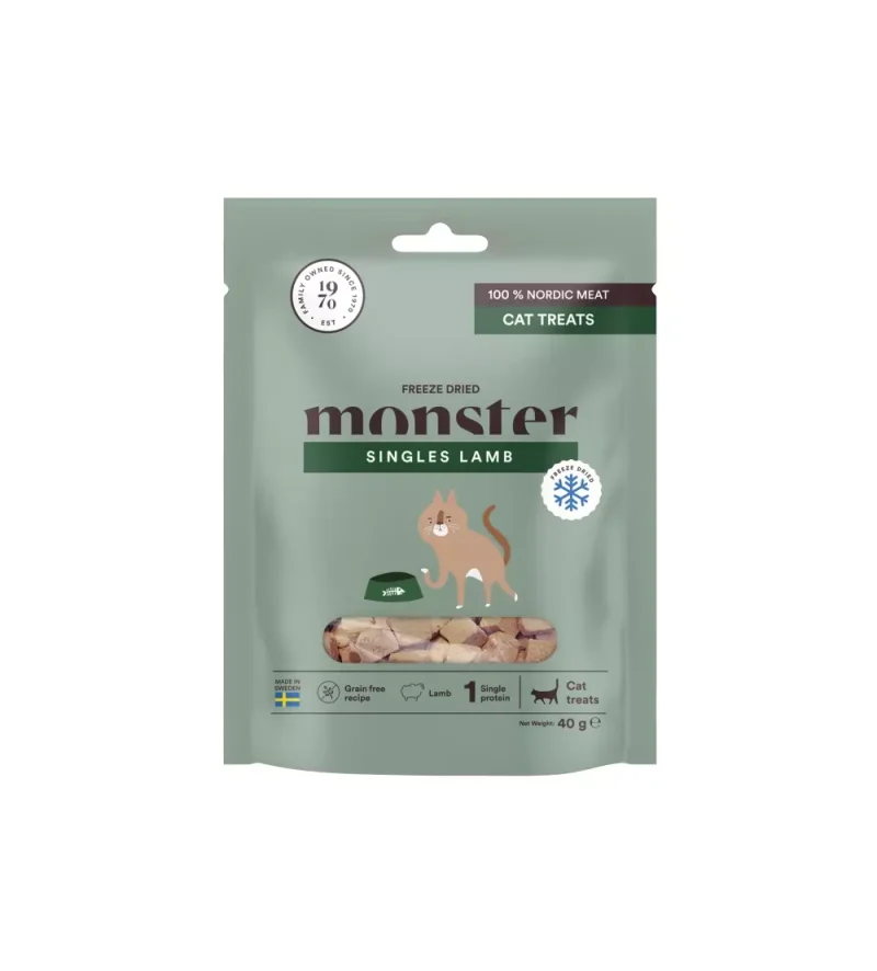 Monster Cat Treats Freeze dried Lamb 40 g