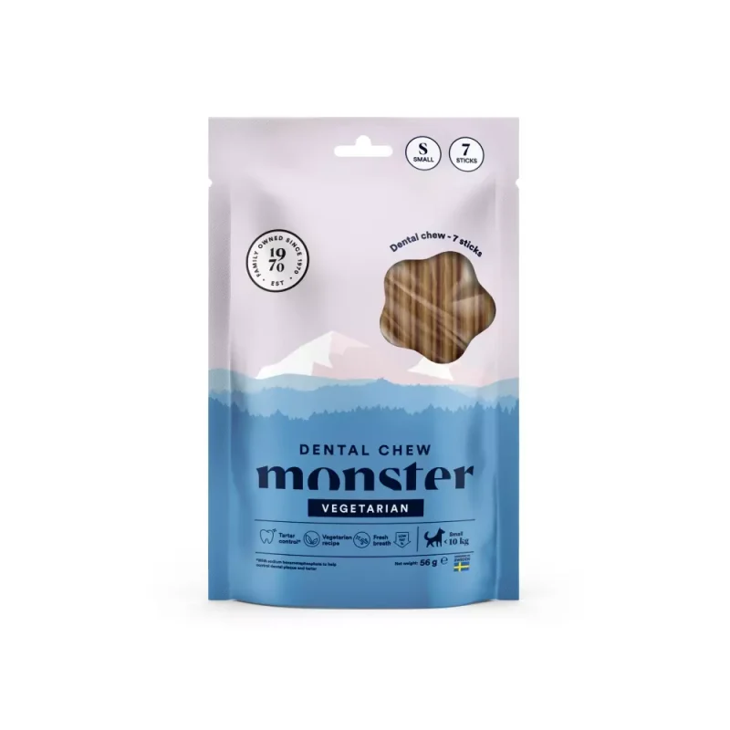 Monster Dental Chew Vegetarian Small Weekpack