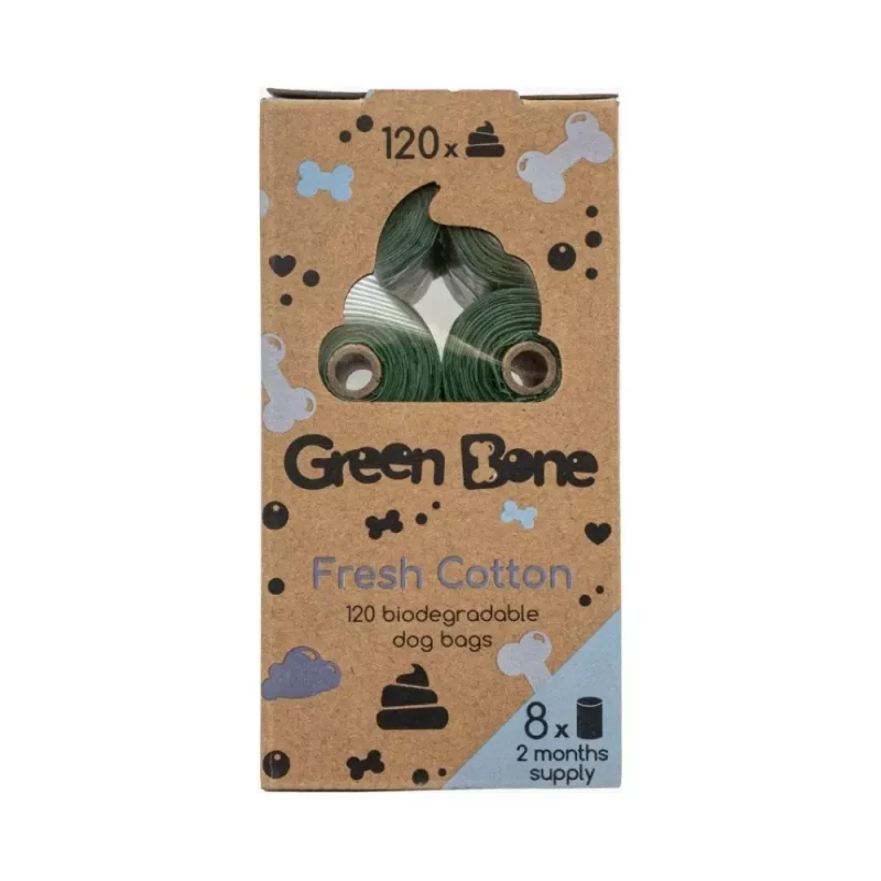 Hundeposer Green Bone Cotton 8 PK / 120 poser