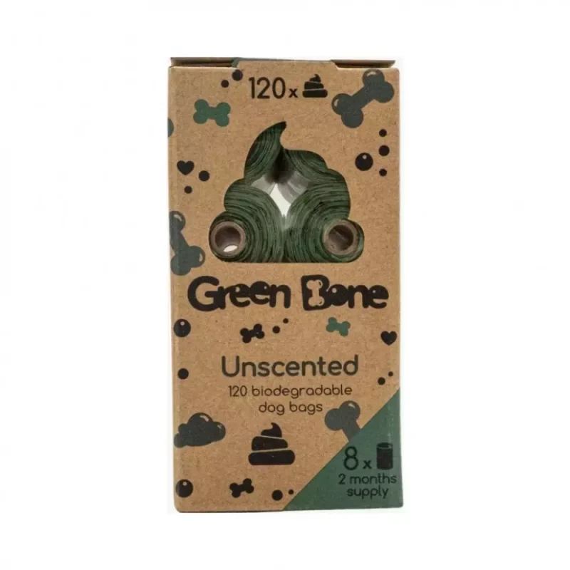 Hundeposer Green Bone Unscented 8 PK / 120 poser