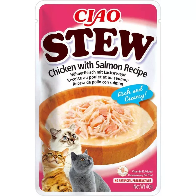 Churu Chicken Stew With Chicken & Salmon 40gr