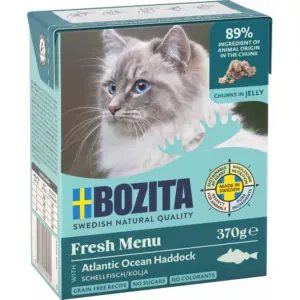 Bozita kattemat biter i gele kolje 370g