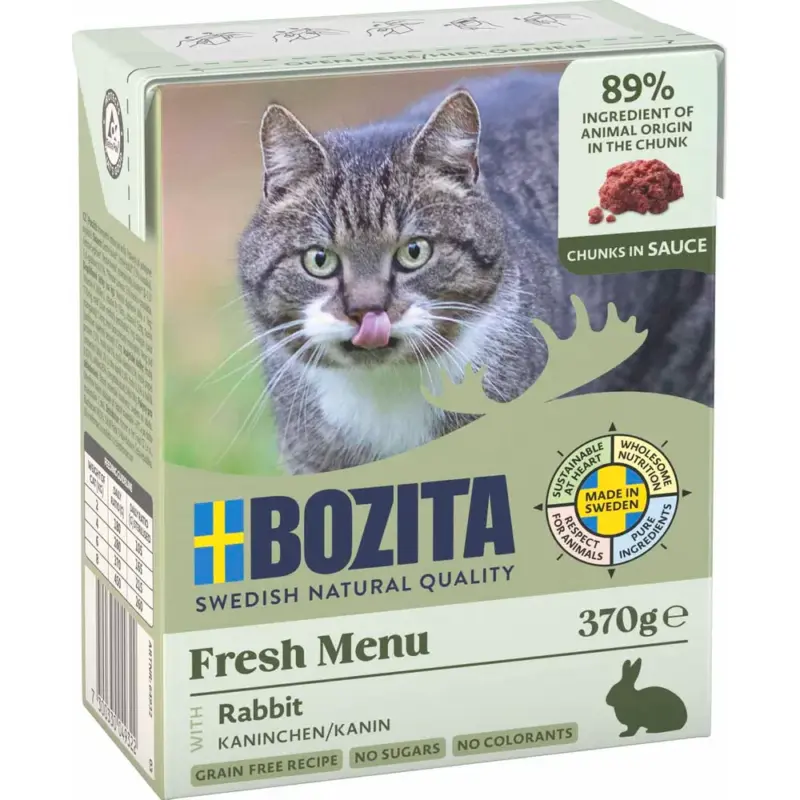 Bozita katt biter i saus Kanin 370g