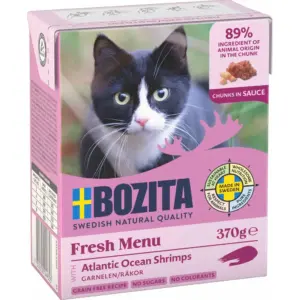 Bozita katt biter i saus reker 370g