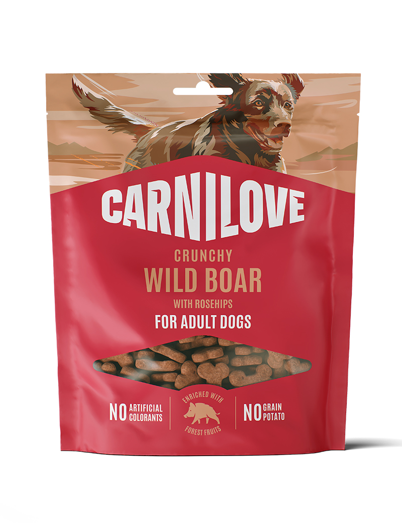 Carnilove crunchy snack Villsvin & nype