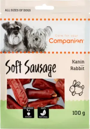 Companion Rabbit Short Sausage 100g