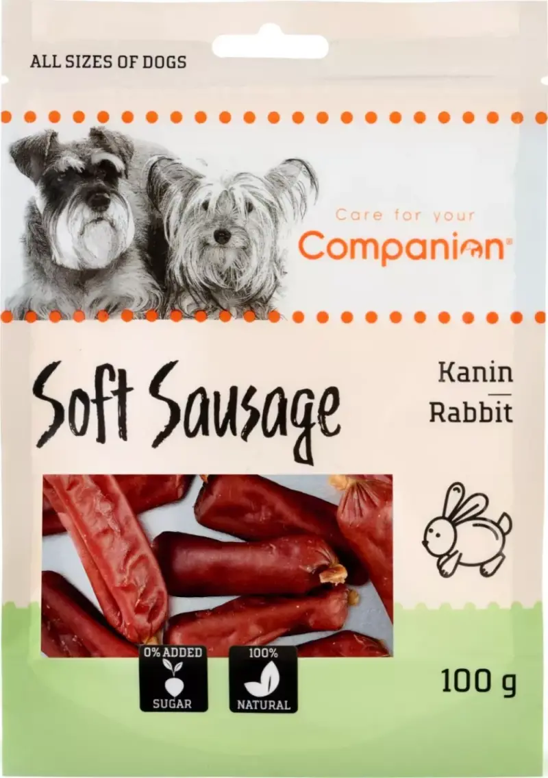Companion Rabbit Short Sausage 100g