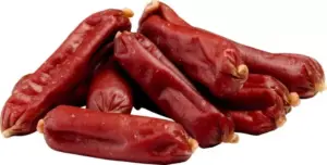 308148_1 Hvordan pølsene inni Companion Rabbit Short Sausage 100g ser ut