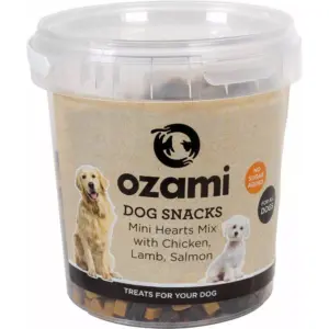 Hundegodbiter Mini Hearts 500g Ozami