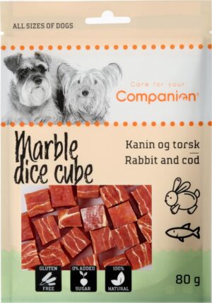Companion marble dice cube kanin/torsk