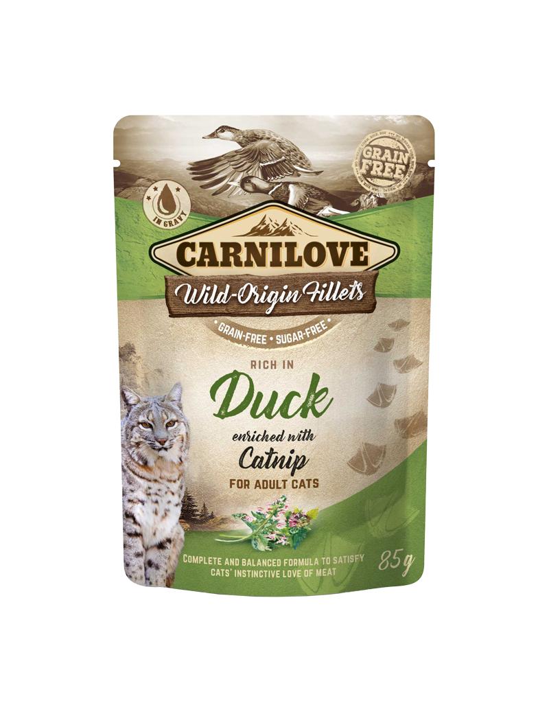 Carnilove cat pouch Duck with Catnip