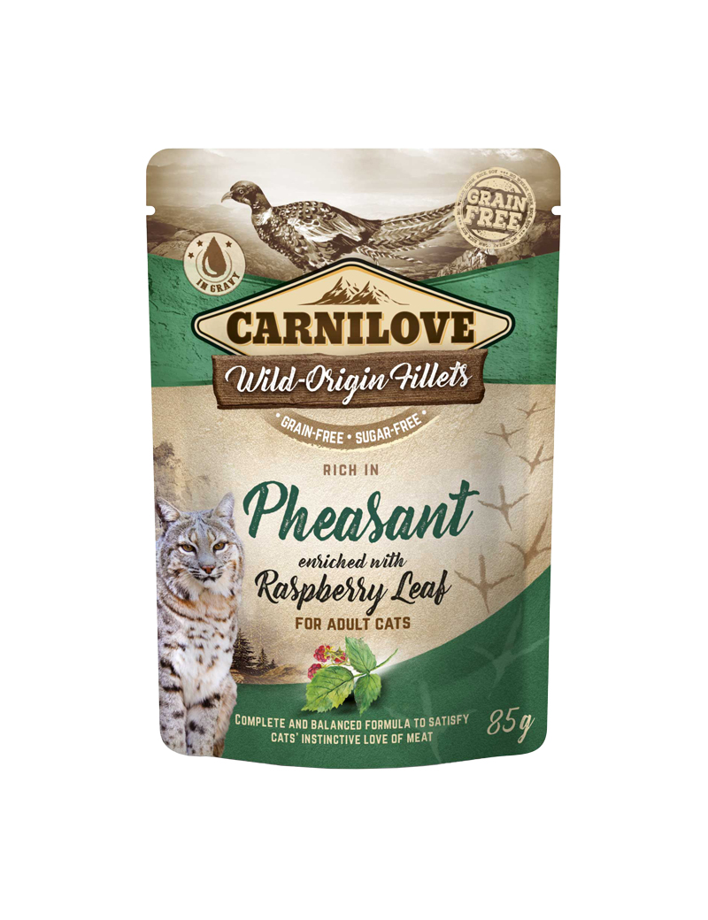 Carnilove cat pouch Pheasant with Rasberry