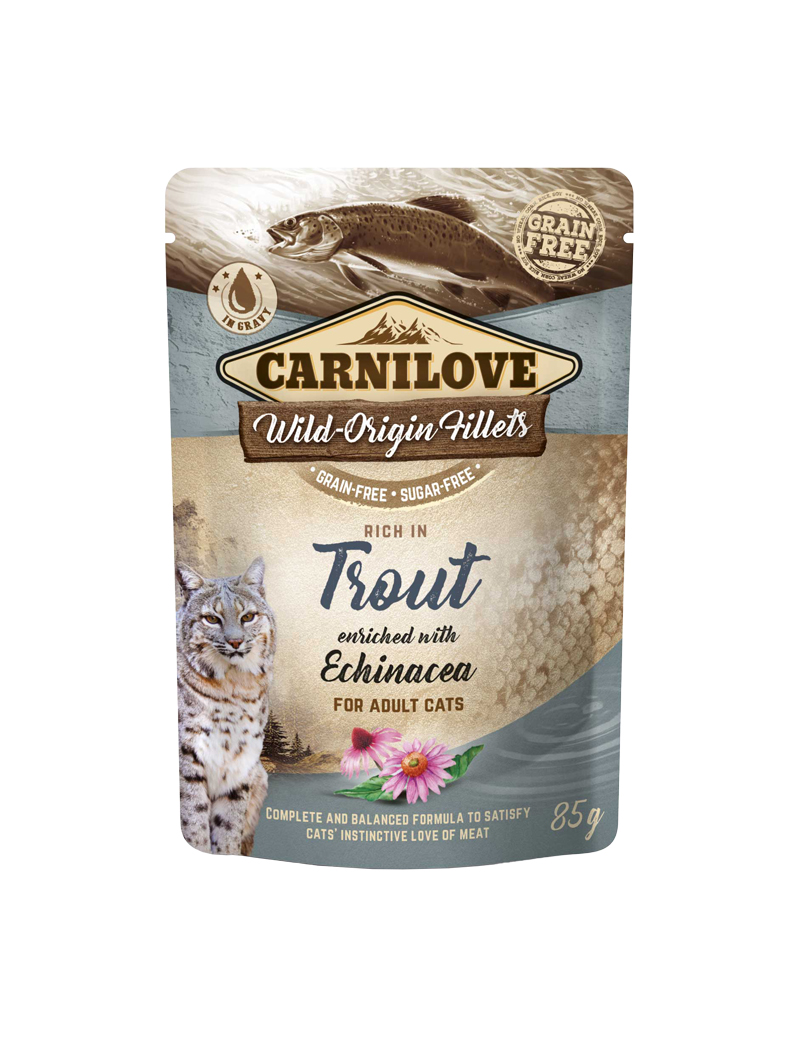 Carnilove cat pouch Trout with Echinacea
