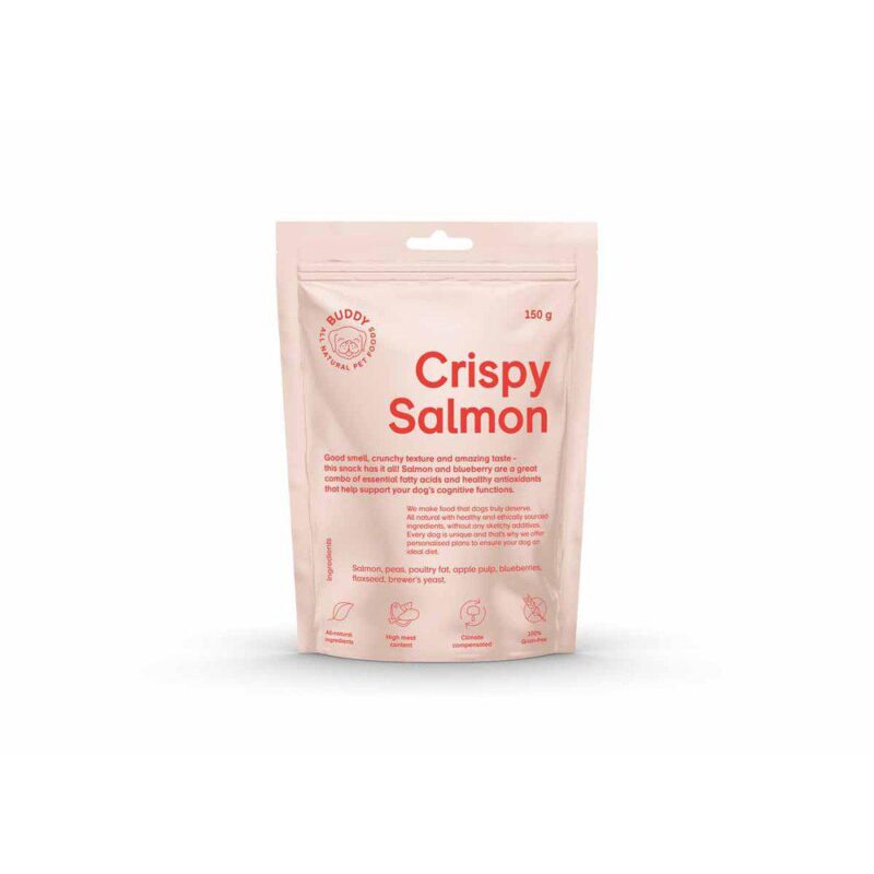 Buddy Crunchy Snack salmon & Blueberries 150g