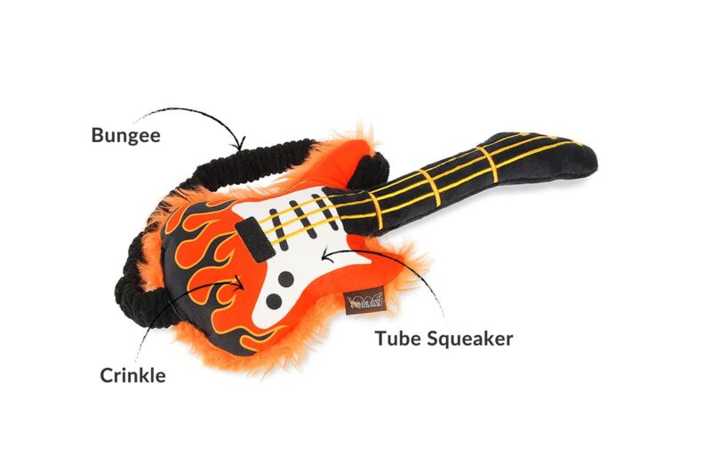 Hundeleke Gitar Rock'n Rollover