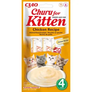 Churu kitten chicken