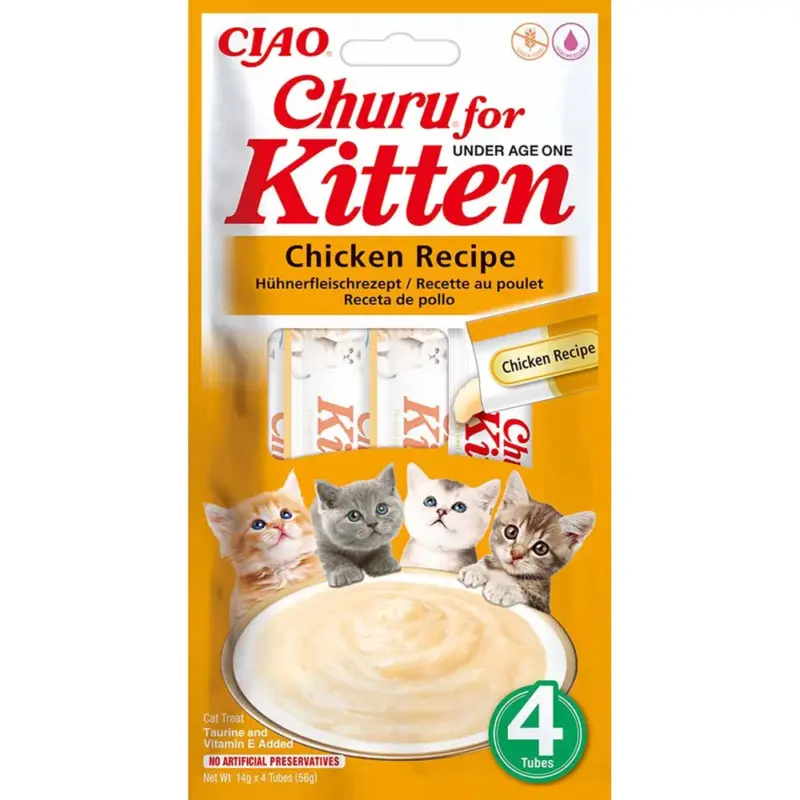 Churu kitten chicken