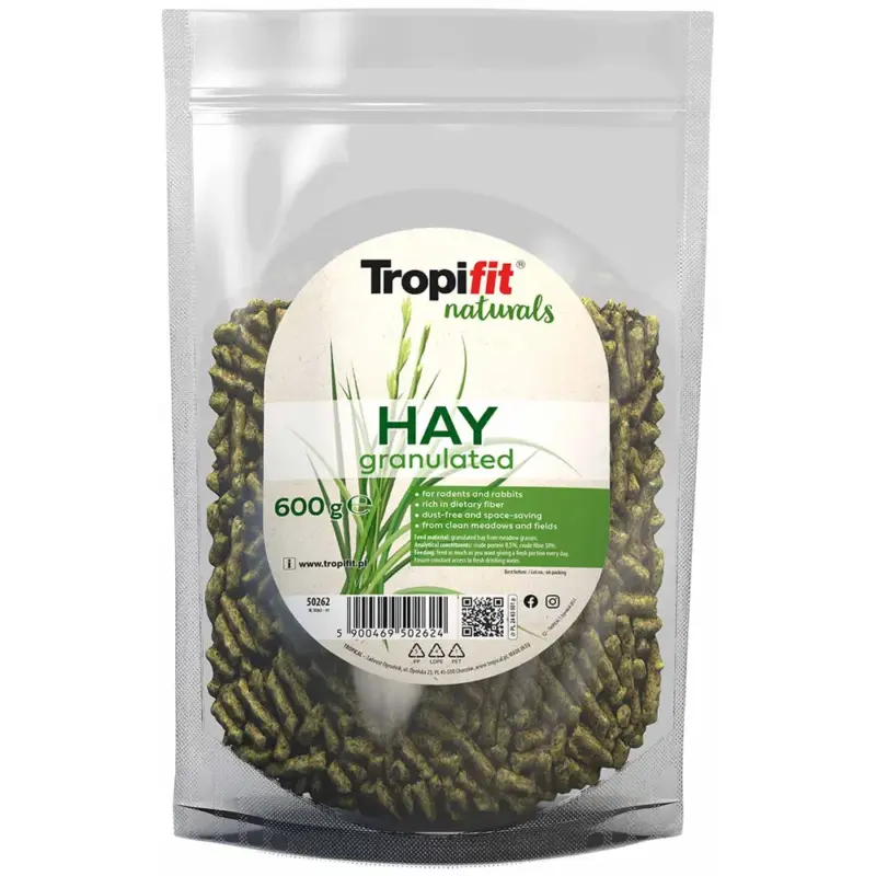 Tropifit Naturals Høy pellets 600g
