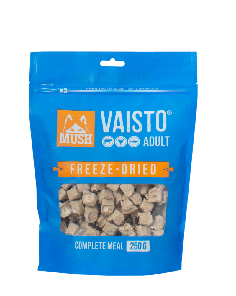 Mush Vaisto frysetørket kalkun-storfe-laks 250g