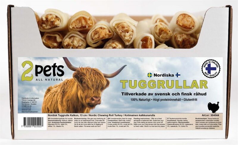 Fylt tyggerull med kalkun