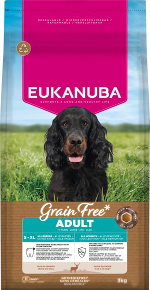 Eukanuba Adult Allbreed Grain Free Hjort