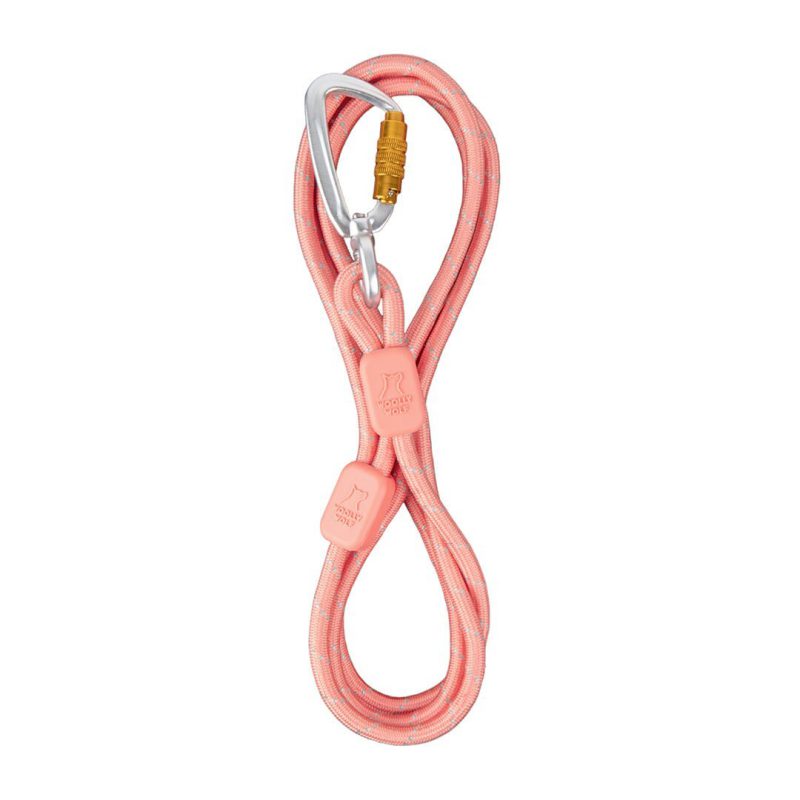Rope Leash Salmon Pink 8mm