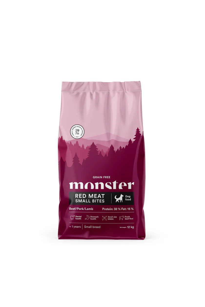 Monster Dog Adult Red Meat Small Bites